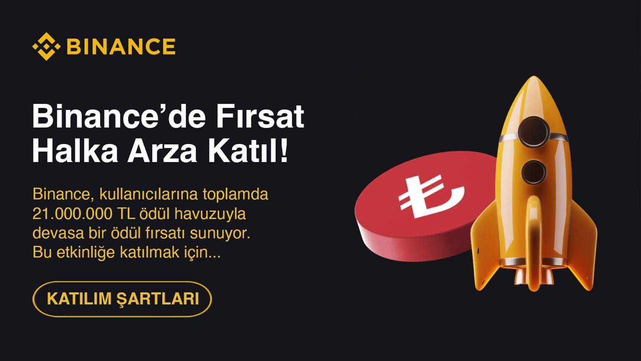 Binance, Türkiye'deki Kripto Severlere 21 Milyon TL Dağıtıyor logosu